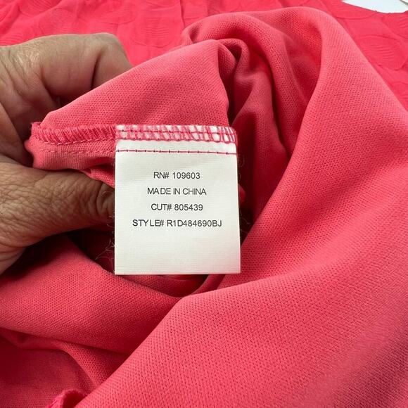 NEW Rabbit Rabbit Rabbit Women's 10 Cap Ruffled Sleeves Pink Circle Lined Dress - Picture 7 of 10